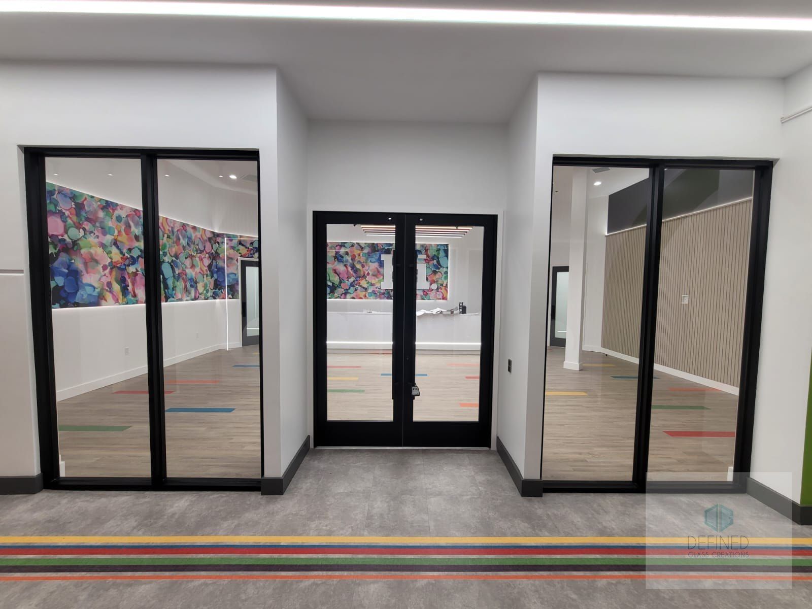 Commercial glass entry doors