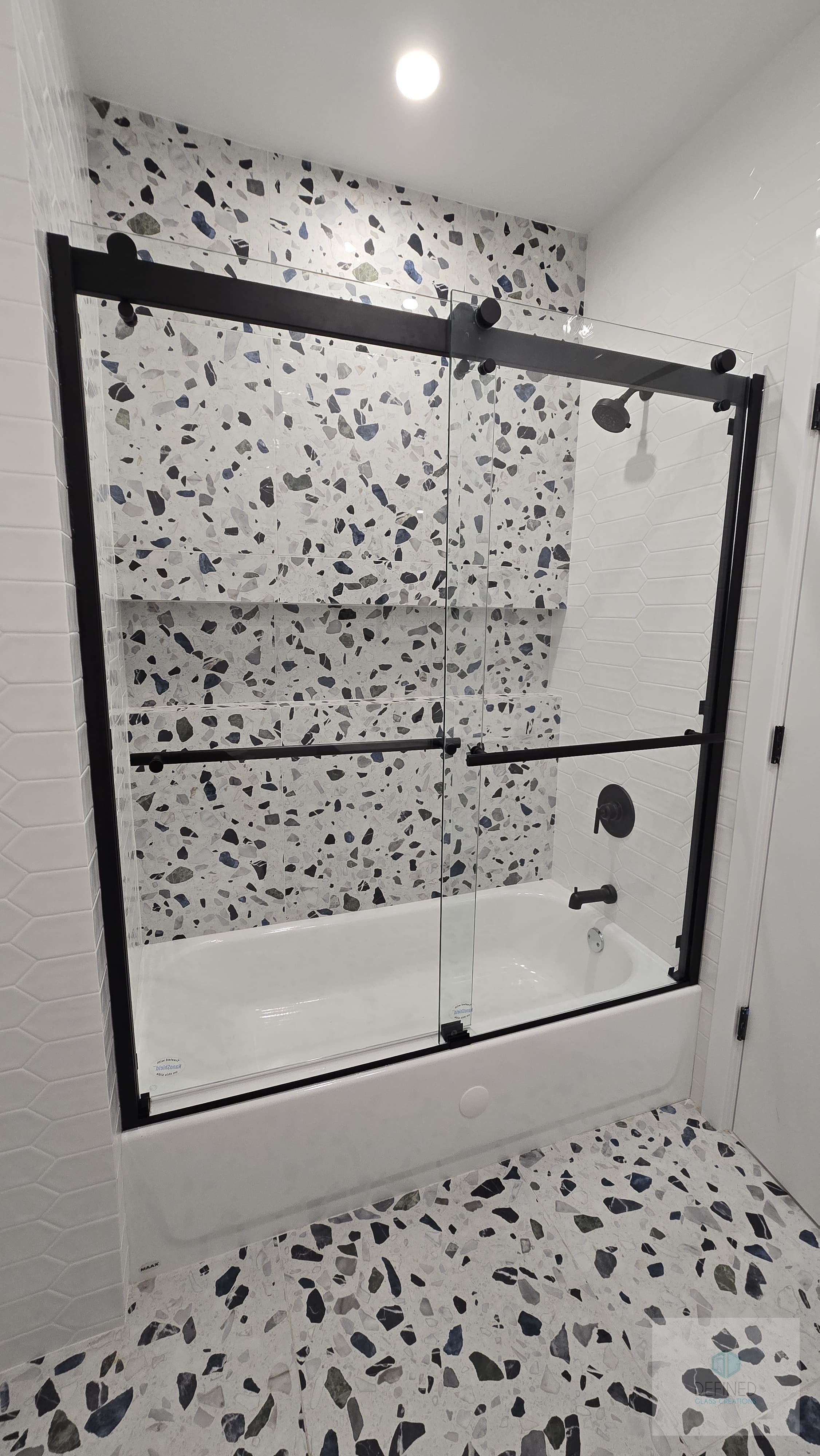 Custom shower door